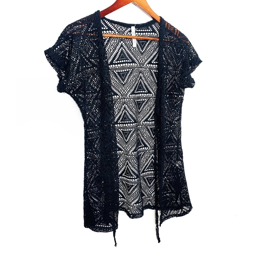 Shore Trendz - Black Knit Open Top